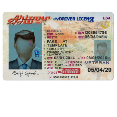 Arizona Driver License Template New