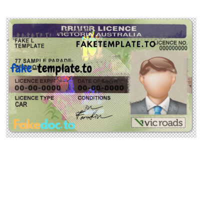 Australian Drivers License Template