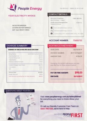 Australian Utility Bill Psd Template: Australian Proof of address Psd Template