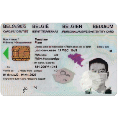 Belgium ID Card Template