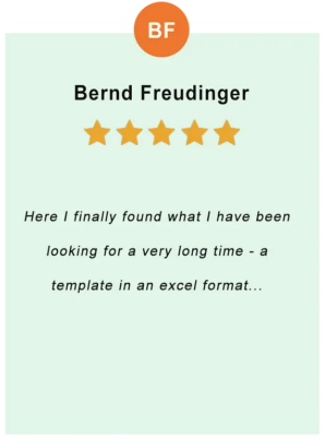 Bernd Freudinger – feedback of our valued customer