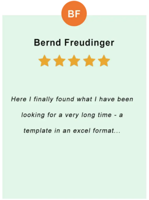 Bernd Freudinger – feedback of our valued customer