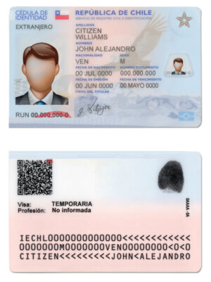 Chile ID Card Psd Template New in PSD Format