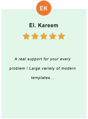 El. Kareem – feedback of our valued customer