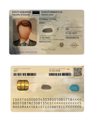 Estonia ID Card Psd Template V1&V2 (Multi Version)