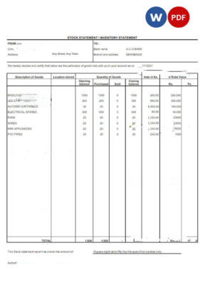 INDIA UCO bank statement Word and PDF template