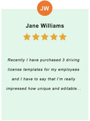 Jane Williams – feedback of our valued customer