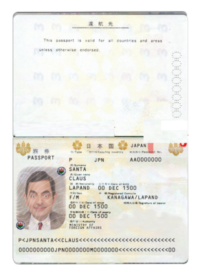 Japan Passport Psd Template (Multi Version) With Holos