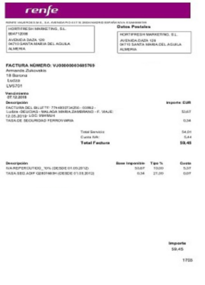 Latvia Renfe utility bill template, fully editable in PSD format