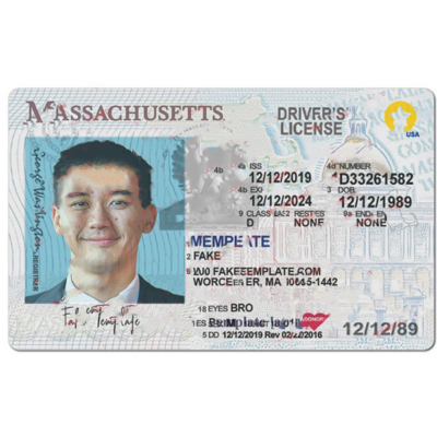 Massachusetts Drivers License Template New