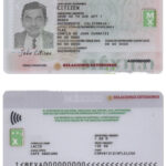 Mexico consular ID card PSD template, completely editable