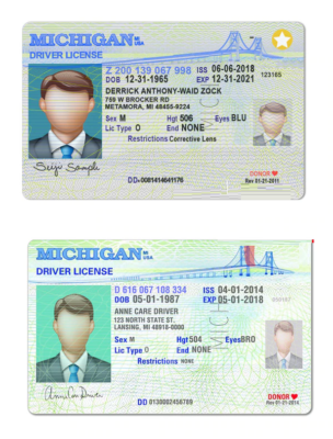 Michigan Driver License Psd Template (Multi Version)