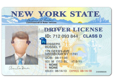 New York Drivers License Psd V1