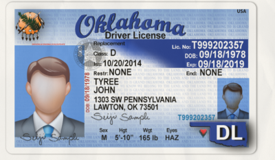 Oklahoma Drivers License Psd V2