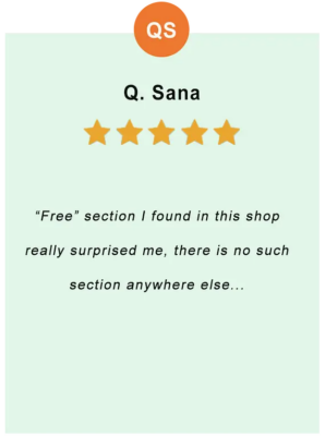 Q. Sana – feedback of our valued customer