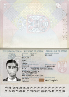 Serbian Passport Template Psd – Fake Serbian Passport