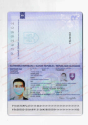 Slovakia Passport Template PSD