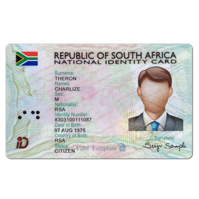 South African ID Card Template