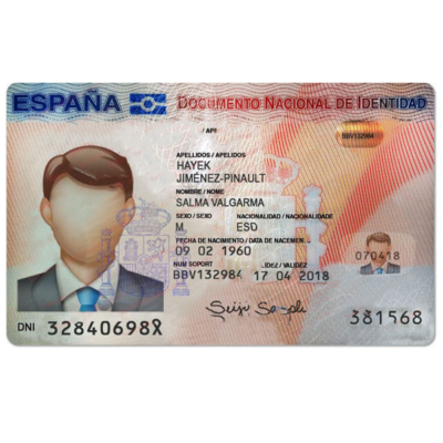 Spain ID Card Template Psd V1