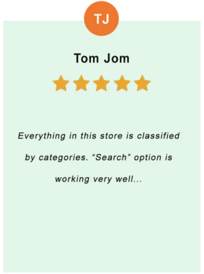 Tom Jom – feedback of our valued customer