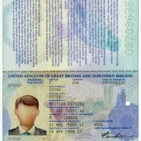 UK Passport Template Psd V1