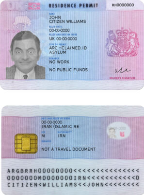 United Kingdom residence permit PSD template, version 2